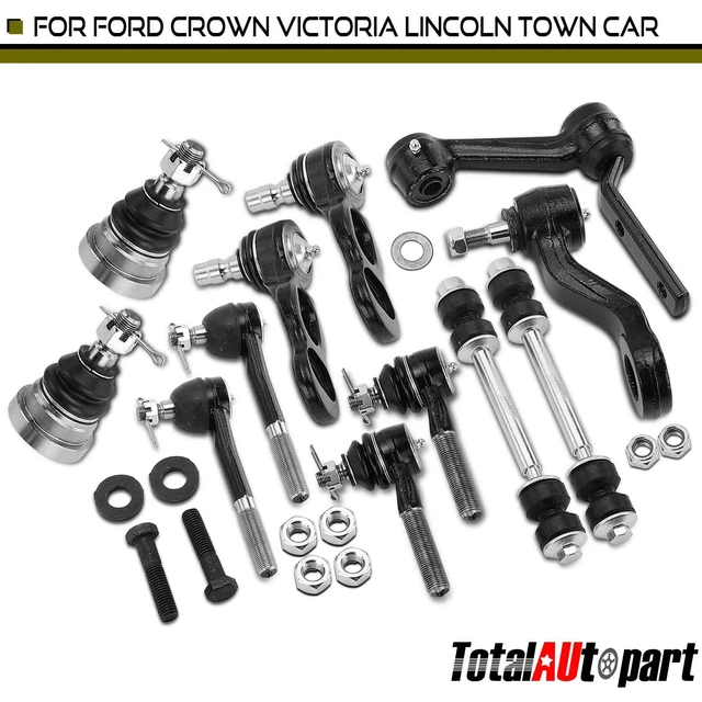 12x Pitman & Idler Arm & Sway Bar Link & Tie Rod End & Ball Joint for Ford 95-02