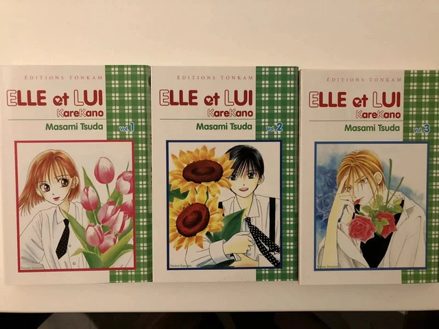 LOT DE MANGAS Kare Kano Elle & Lui Shojo Tome 1 À 3 Editions Tonkam VF