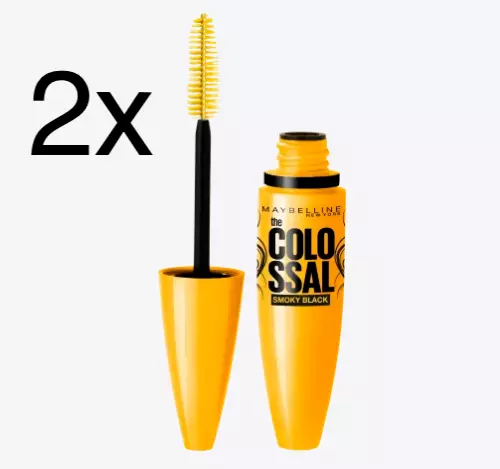 2x Maybelline New York  Mascara Volum' Express Colossal Smoky Dangerous Black