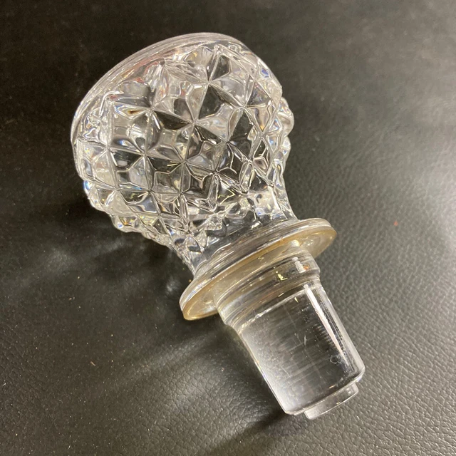 VINTAGE CLEAR LEAD Crystal Glass Decanter Bottle Replacement Stopper