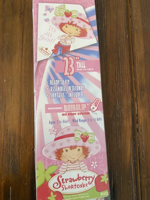 Vintage 2003 STRAWBERRY SHORTCAKE Sky diamond Kite unused NOS New Old Stock 3