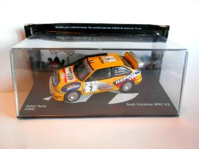 Die Cast Seat Cordoba Wrc E2 Safari Rally 2000 D.auriot - Scala 1/43