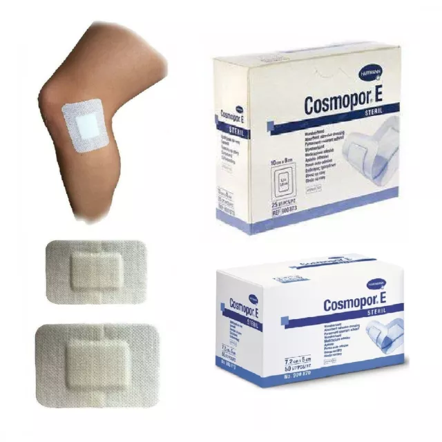 Cosmopor E - All Sizes - Adhesive Sterile Wound Dressings- Plasters Cuts & Burns