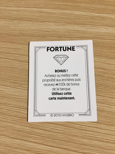 Billets Monopoly Millionnaire 2 X 100 M - Pièces Détachées Jeu Société, Occasion
