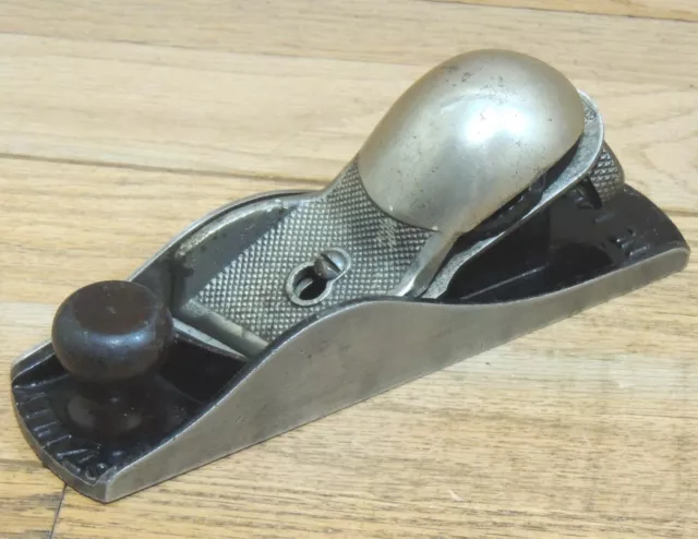 STANLEY No. 140 SKEW RABBET BLOCK PLANE-ANTIQUE HAND TOOL