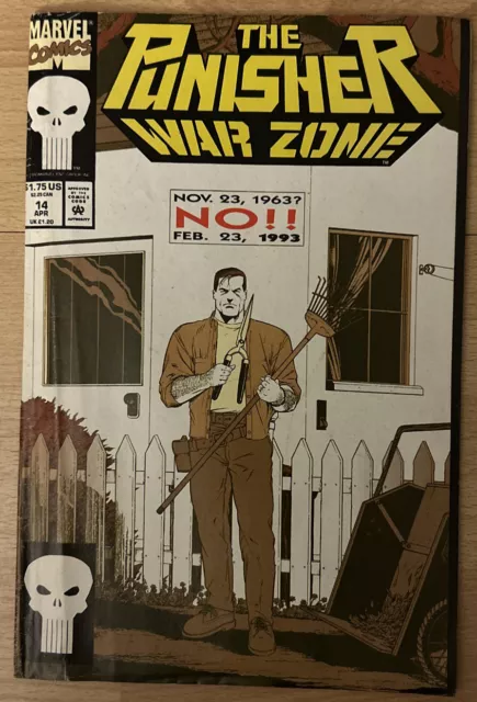 Punisher War Zone #14; Ads: NES Video Games, Baseball & Basketball Cards; Reader