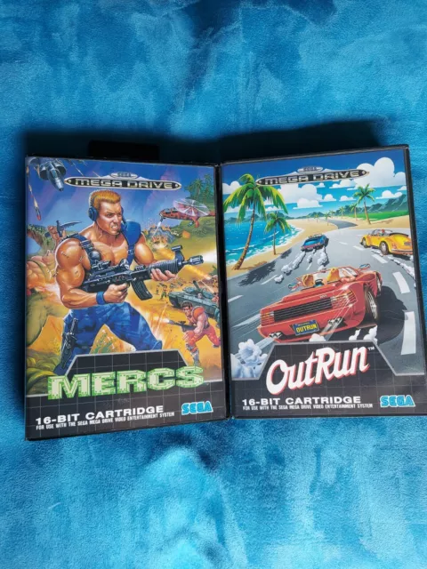 Sega Mega Drive Mercs e Outrun, lotto 2 giochi