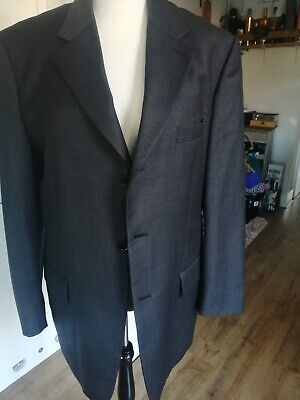 Men's 2 Piece Suit Pierre Cardin Grey Wool Chest 44 W 35 L29