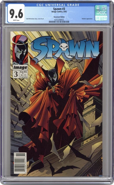 Spawn #3N Newsstand Variant CGC 9.6 1992 4203268003
