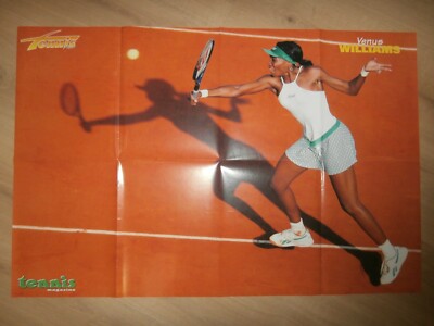 VENUS WILLIAMS GASTON GAUDIO COLLECTOR DOUBLE GIANT POSTER 82 cm x 54 cm 