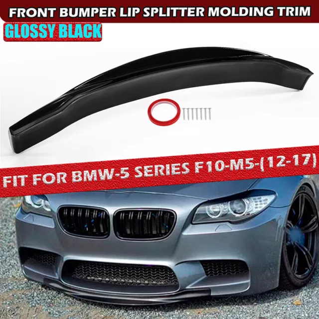 Fits BMW F10 M5 RKP Style 2012-2017 Carbon Fiber Center Bumper Lip Lower Spoiler