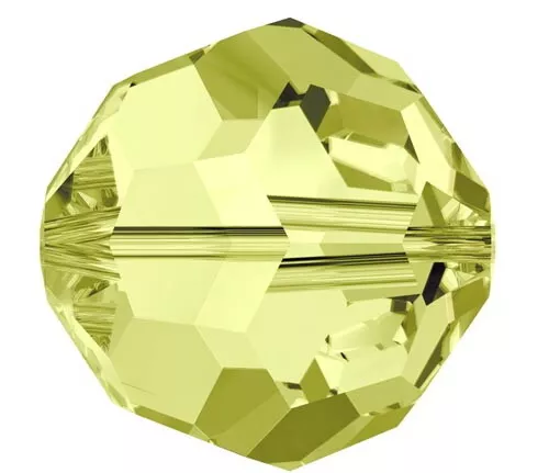 6 CRISTALLI ORIGINALI SWAROVSKI ROUND TONDO 4 MM Jonquil 5000 213