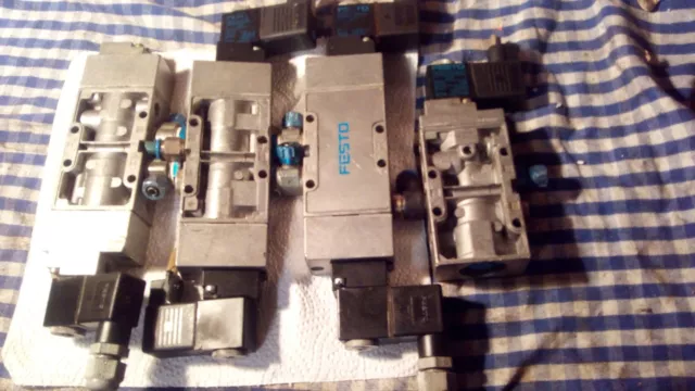 3X FESTO Magnetventil JMFH-5-1/4-B + 2x MSFG-24/42-50/60 1X Festo MFH-5-1/4-B