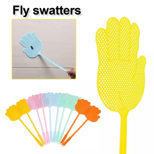 Hand Palm Shaped Fly Swat Swatter Random Color Insect Catcher  Wasps
