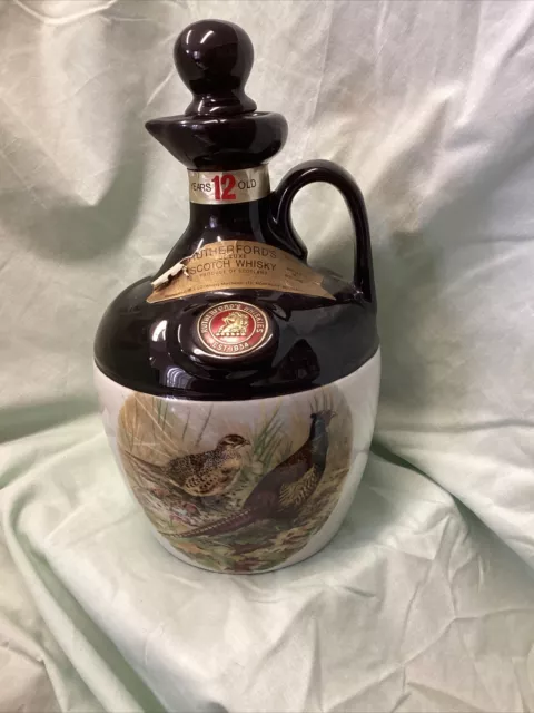 Collectible Vintage  Rutherford’s  Scotch Whisky Decanter Montrose Potteries
