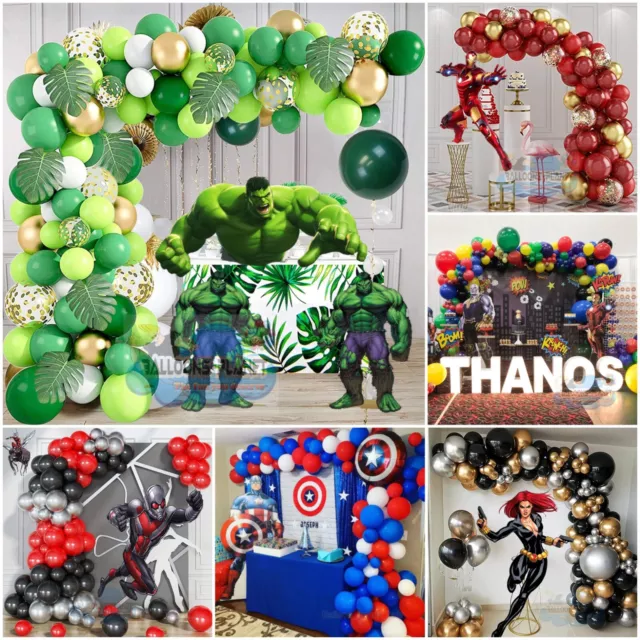 Marvel Incredible Hulk Spider-Man, Batman Character Theme Balloons Arch Set UK