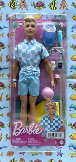 Ken Doll W/Beach Accessories Brand New Sealed Mattel Barbie Ages 3+ 👨