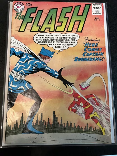 Flash #117 DC Comics Silver Age 1960 1st app. Captain Boomerang See Pics