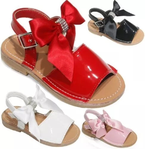 Kinder Mädchen Kleinkinder Baby Spanischer Stil Menorquinischen Sommer Peeptoe