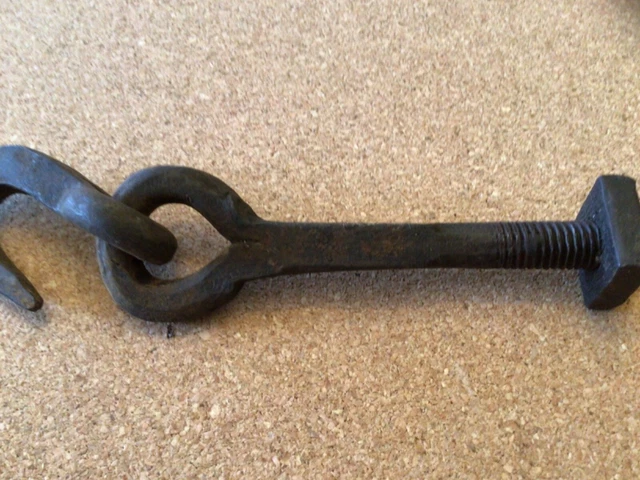 Rare Blacksmith Made Hook & Eye Bolt Excellent 5