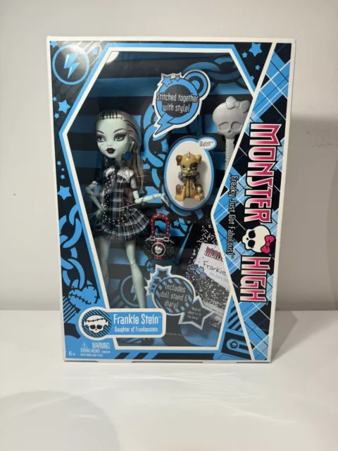 Monster High 2008 First Wave Frankie Stein Doll & Accessories. New In Box.