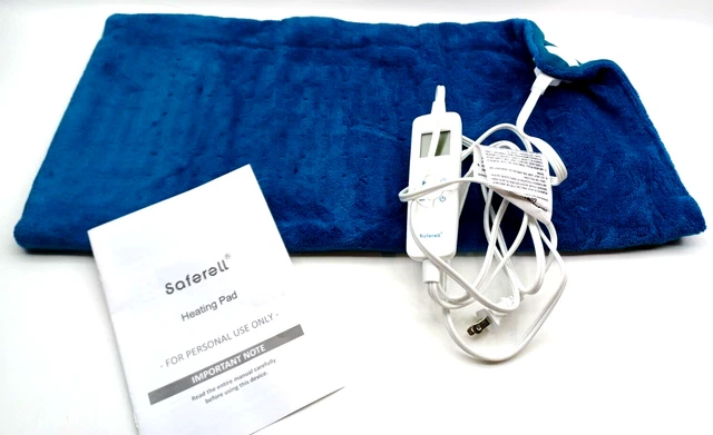 Almohadilla térmica eléctrica grande para dolor de espalda y calambres - calentamiento rápido, aprobado por la FDA,