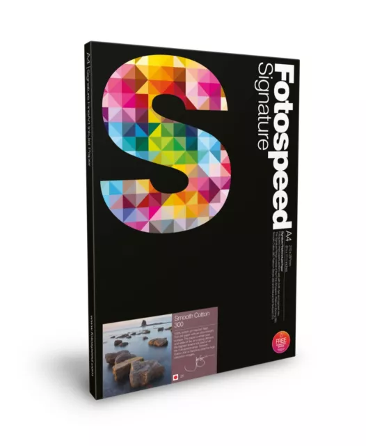 Fotospeed Smooth Cotton 300 Fine Art Photo Paper - A3 - 25 Sheets