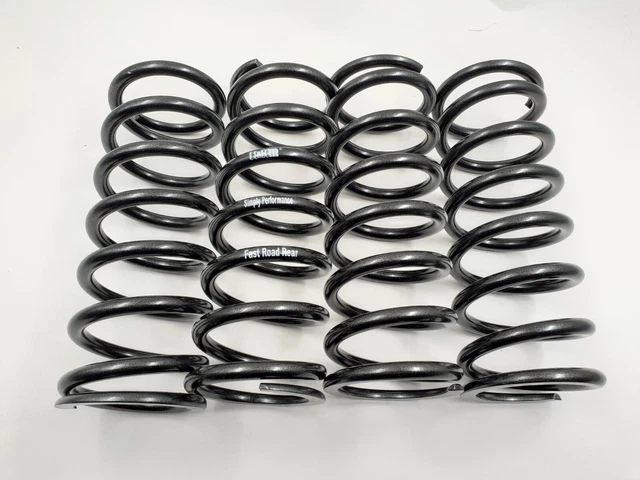 thumbnail interactive-video image 1 of 4x Rear Coil Road Springs For Jaguar XJS 5.3 Up To VIN 188104 (1975-92) – C39692, Unbranded 1 of 6