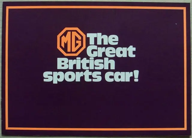 MG MIDGET Mk III MGB & MGB GT Car Sales Brochure Nov 1971 #2845/A