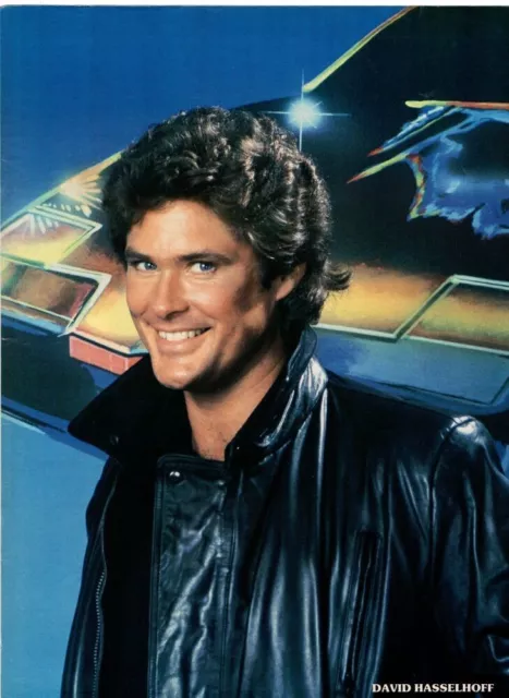 David Hasselhoff Knight Rider pinup portrait picture photo clipping cutting pics