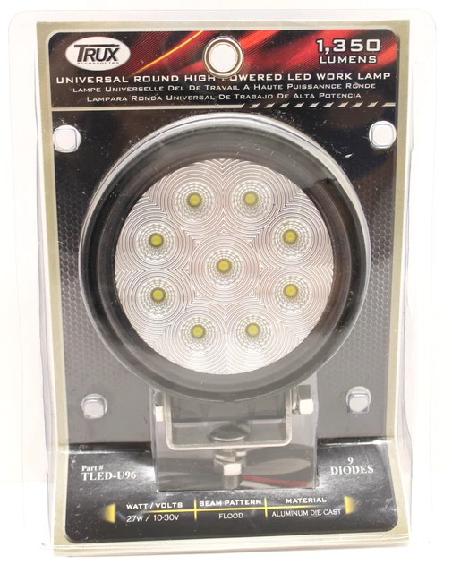 Trux TLED-U96 4.5" ROUND 'STELLAR SERIES' FLOOD LED WORK LAMP Free Shipping