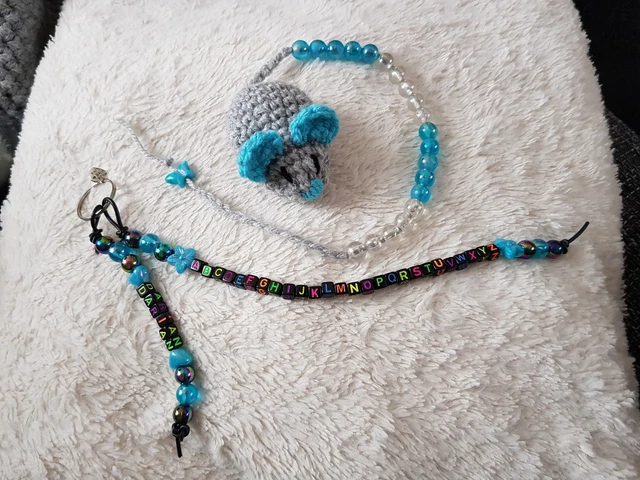 ABC Kette &  Rechenmaus Rechenkette SET ❤ Einschulung Geschenk ❤ indiv.Deko