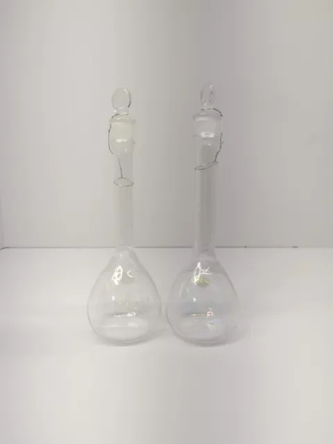 Pyrex 5640 100 100 mL Class A Volumetric Flask Set of 2 Glass Stoppers