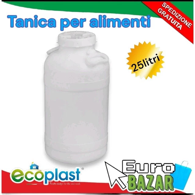 Tappo Per Damigiana A Bocca Larga - Plastica Alimentare Riutilizzabile E Colorata