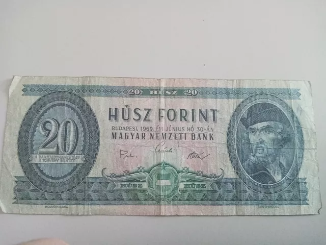 Alter Geldschein 20 Forint Ungarn