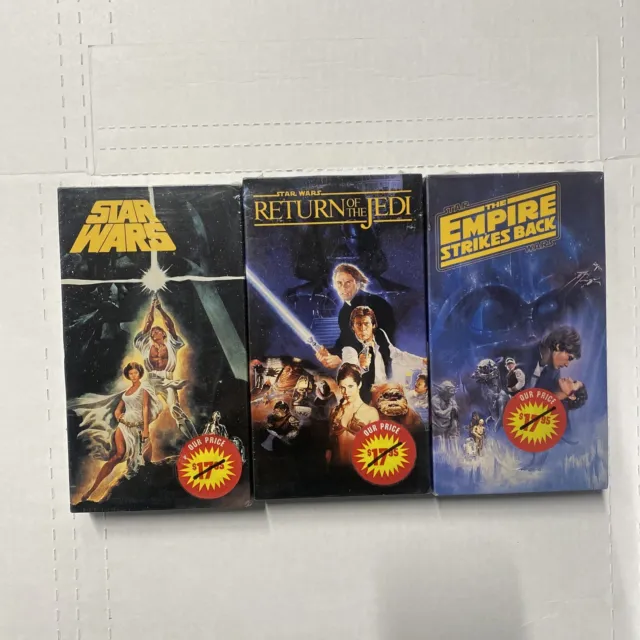 Star Wars Trilogy Empire Strikes Back Return Jedi VHS SEALED BRAND NEW Watermark