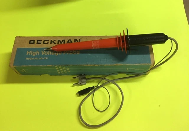 BECKMAN High Voltage Probe HV-211/ With Manual in Box