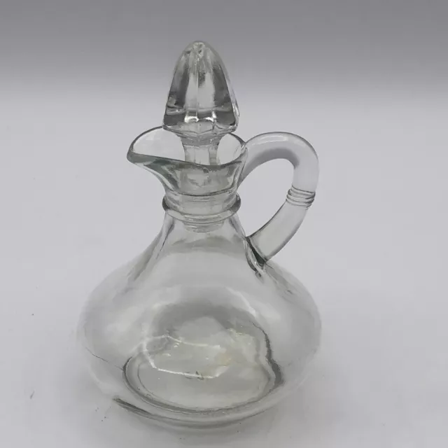 Anchor Hocking Retro Clear Glass Oil Vinegar Cruet With Stopper