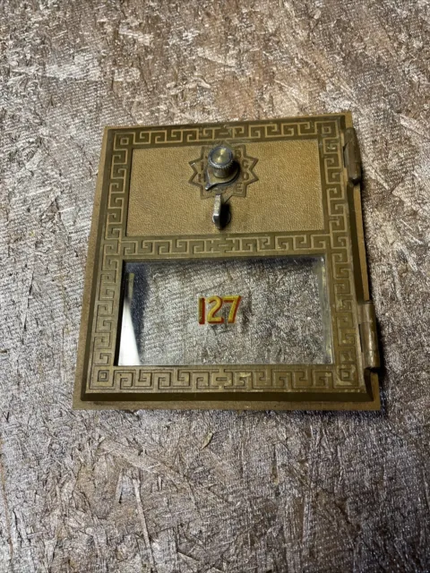 Brass Vintage Post Office Combination Lock Box