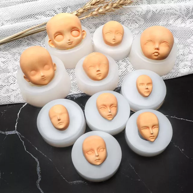 Mould Doll Modification Accessories Clay Head Sculpey Baby Face Silicone Molds