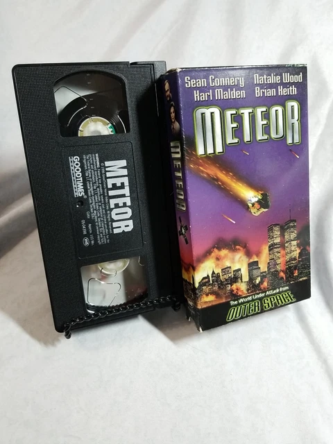 Meteor VHS VCR Video Tape Movie Natalie Wood Sean Connery Used