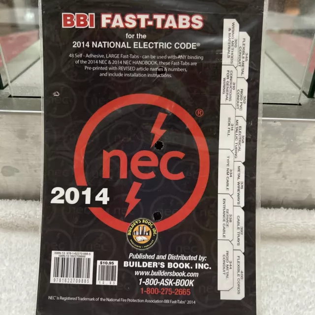 2014 National Electrical Code NEC Fast-Tabs New
