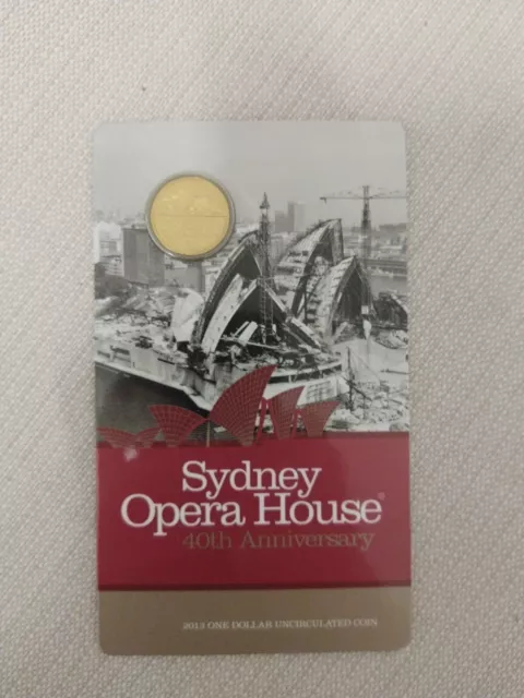 Australia 2013 Sydney Opera House    1 Dollar Coin   UNC