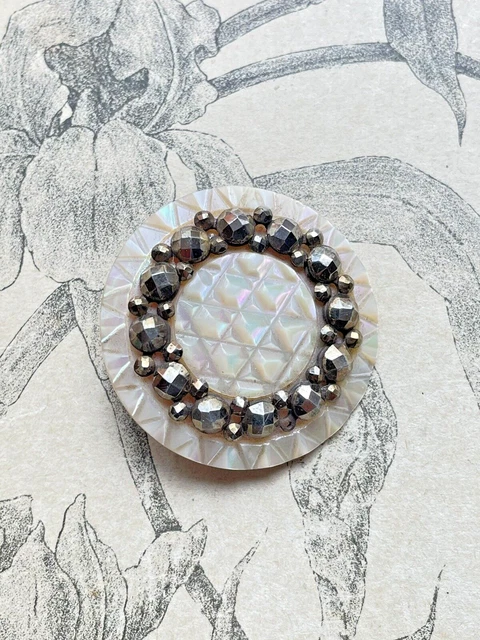 37 boutons en résine blanc cassé - vintage - 12mm - tr1224 - Un grand marché