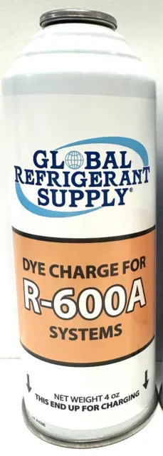 R600a, UV Dye Charge, 4 oz. Can, Ultraviolet Leak Detection Dye For R600a System