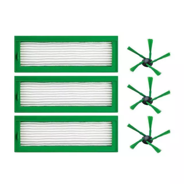 6x Ersatzteile Seitenbürste Hepa Filter für Vorwerk Kobold VR200 VR200 Vacuum