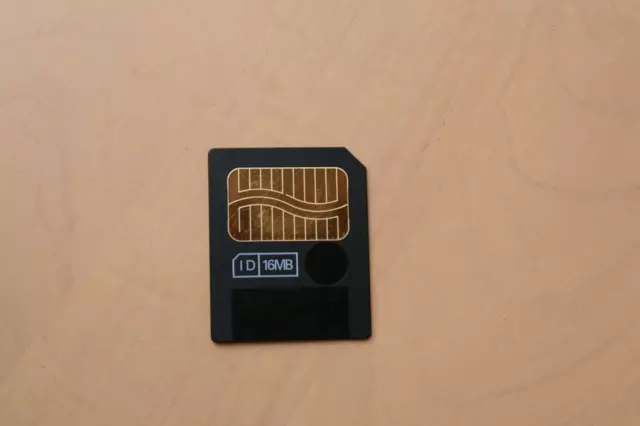 Fujifilm 16Mb Smartmedia Card, Retro Camera Storage, Mg-16Sw Black Smart Media