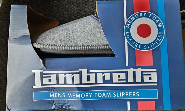 Mocassini Mocassini In Memory Foam Da Uomo Lambretta Pelliccia Calda Misura 10-11,5