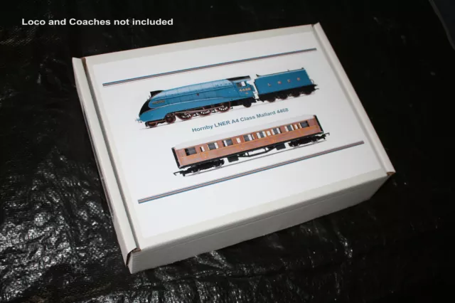 Aufbewahrungsbox Hornby Mallard LNER blau A4 Klasse und Gresley LNER Reisebusse