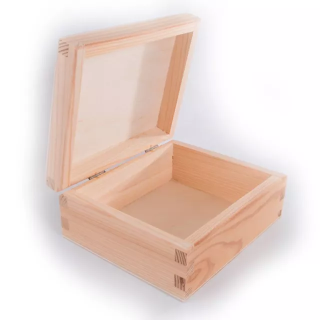 WOODEN BOX WITH LID-Natural Wood Prefect for Decoration-MADE OF NATURAL WOOD